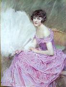 unknow artist Henri Royer Jeune fille china oil painting reproduction